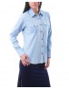 Camisa denim manga larga