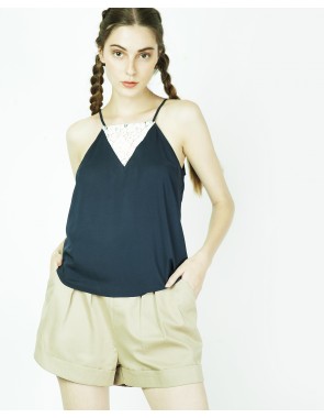 Blusa con cuello halter